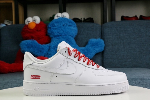 Free shipping from maikesneakers Supreme X Air Force 1 White