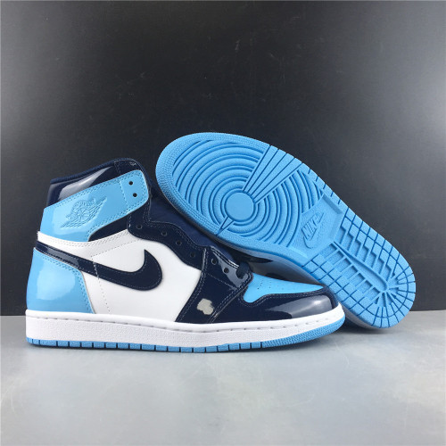 Free shipping maikesneakers Air Jordan 1 Retro High OG UNC Patent CD0461-401