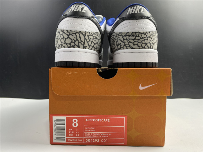 Free shipping from maikesneakers Supreme × Nike SB Dunk Low “White Cement 304292-001