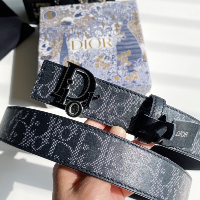 Free shipping maikesneakers D*ior Belts Top Version 3.4cm