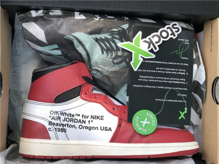 Free shipping maikesneakers O*FF W*HITE x Air Jordan 1 Retro High
