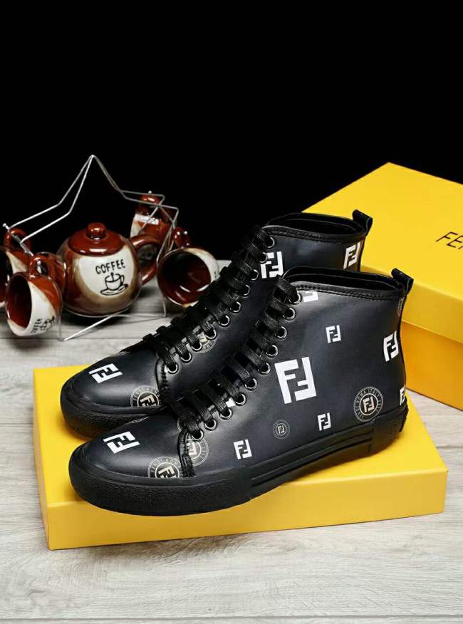 Free shipping maikesneakers Men F*endi Top Sneaker