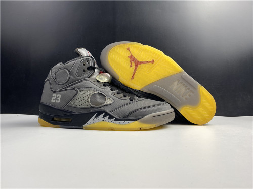 Free shipping maikesneakers Air​ Jordan 5 x​off white ow 3M CT8480-001