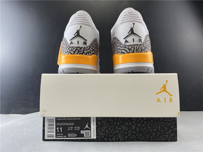 Free shipping maikesneakers Air Jordan 3 WMNS “Laser Orange” CK9246-108