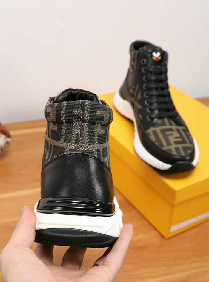 Free shipping maikesneakers Men F*endi Top Sneaker
