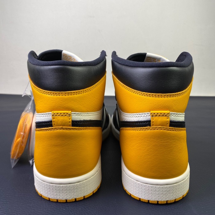 Free shipping maikesneakers Air Jordan 1 Yellow Toe 555088-711