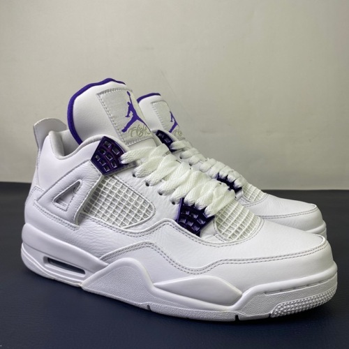 Free shipping maikesneakers Air Jordan 4 Retro Metallic Purple (GS) CT8527-115