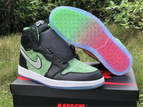 Free shipping maikesneakers Air Jordan 1 High Zoom “Rage Green” CK6637-002