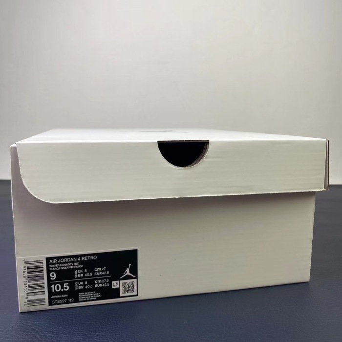 Free shipping maikesneakers Air Jordan 4 Retro Metallic Red CT8527-112