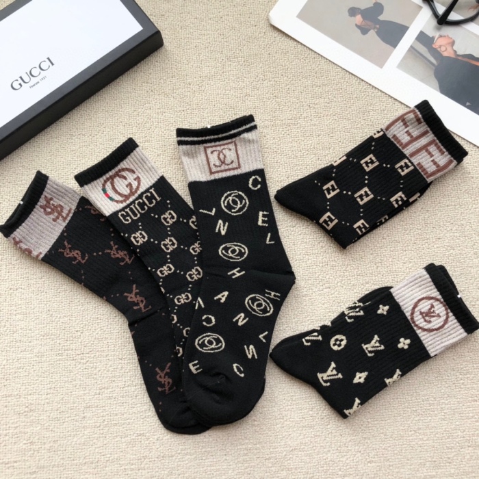 Free shipping maikesneakers Socks 5 pairs