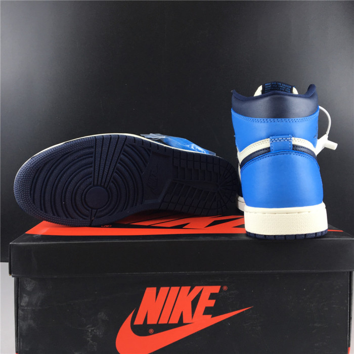 Free shipping maikesneakers Air Jordan 1 Retro High Obsidian UNC 555088-140