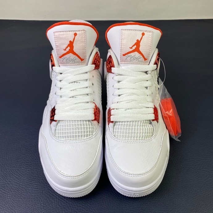 Free shipping maikesneakers Air Jordan 4 Retro Metallic Orange CT8527-118