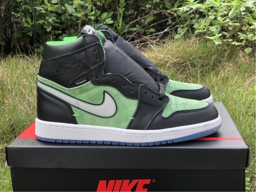 Free shipping maikesneakers Air Jordan 1 High Zoom “Rage Green” CK6637-002