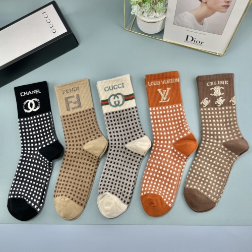 Free shipping maikesneakers Socks 5 pairs