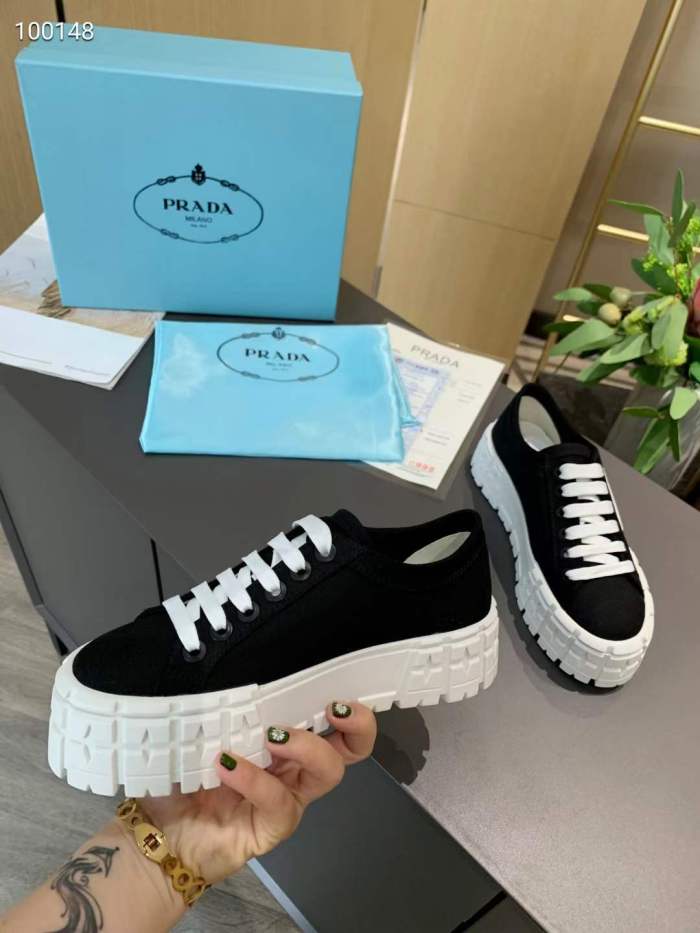 Free shipping maikesneakers Women P*rada Top Sneaker