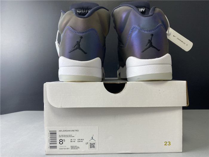 Free shipping maikesneakers Air Jordan 5 WMNS “Oil Grey” CD2722-001