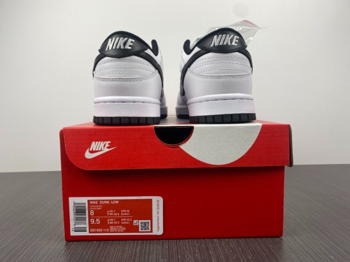 Free shipping from maikesneakers Nike Dunk Low white and black 2022 DD1503-113