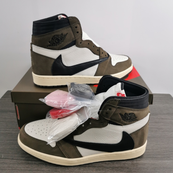 Free shipping maikesneakers Air Jordan 1 Retro High Travis Scott CD4487-100