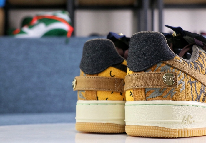 Free shipping from maikesneakers Nike Air Force 1 x Travis Scott Cactus Jack 2019