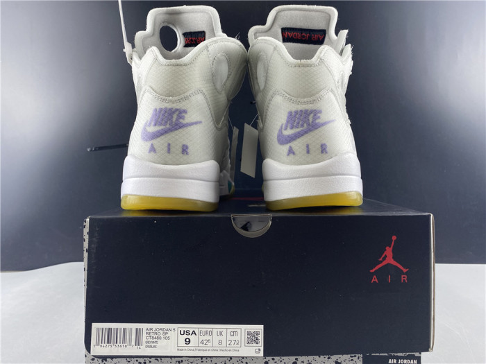 Free shipping maikesneakers Air​ Jordan 5 x​off white ow 3M CT8480-105