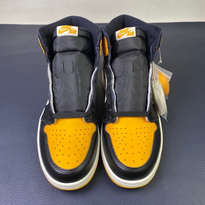 Free shipping maikesneakers Air Jordan 1 Yellow Toe 555088-711