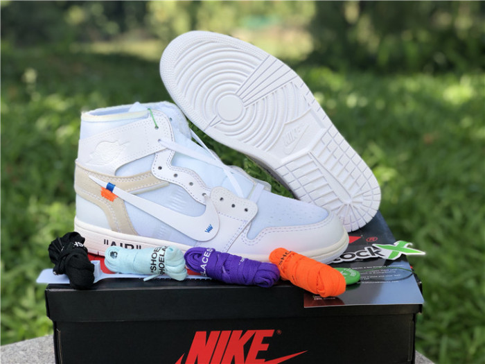 Free shipping maikesneakers OFF WHITE x Air Jordan 1 Retro High