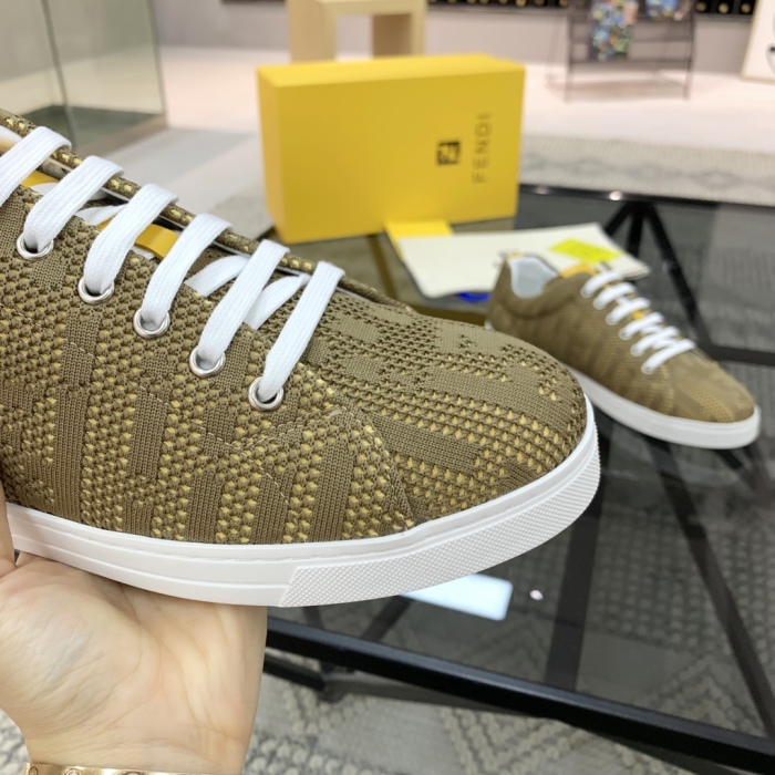 Free shipping maikesneakers Men F*endi Top Sneaker