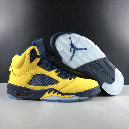 Free shipping maikesneakers Air Jordan 5 SP “Michigan” CQ9541-704