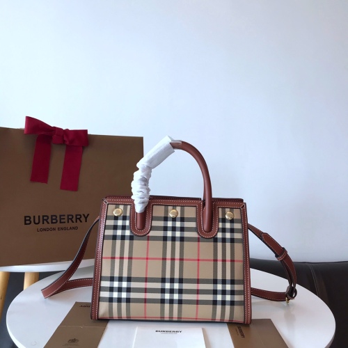 Free shipping maikesneakers B*urberry Top Bag 26*20*13.5cm