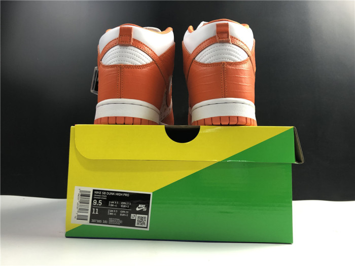 Free shipping from maikesneakers Supreme x Nike SB Dunk High”Stars Orange”