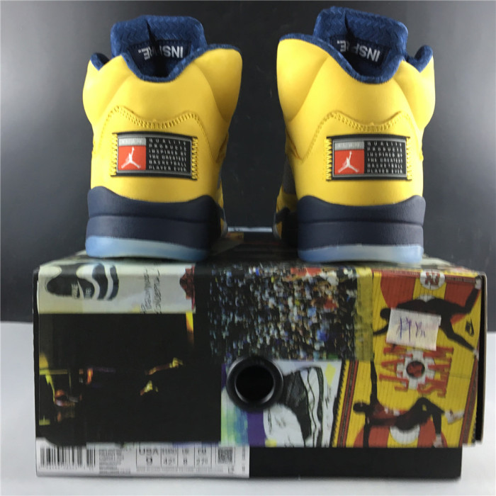 Free shipping maikesneakers Air Jordan 5 SP “Michigan” CQ9541-704