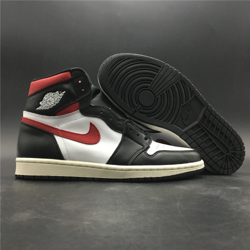 Free shipping maikesneakers Air Jordan 1 Retro High Black Gym Red 555088-061