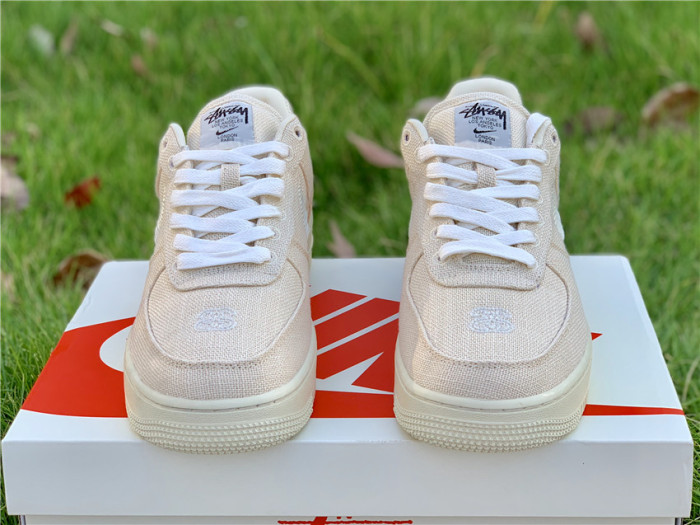 Free shipping from maikesneakers Stussy x Nike Air Force 1 Low “Fossil Stone”