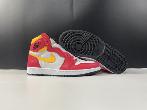 Free shipping maikesneakers Air Jordan 1 “Light Fusion Red” 555088-603