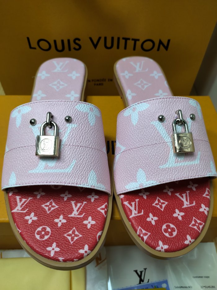 Free shipping maikesneakers Women L*ouis V*uitton Top Slippers