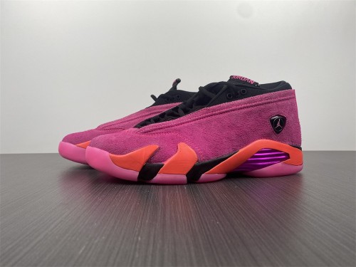 Free shipping maikesneakers Air Jordan 14 Low WMNS Shocking Pin