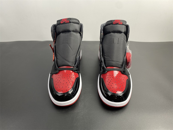 Free shipping maikesneakers Air Jordan 1 High OG “Bred Patent” 555088-063