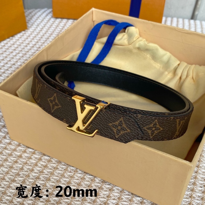Free shipping maikesneakers L*ouis V*uitton Belts Top Quality 20MM