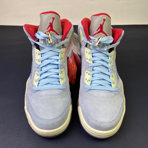 Free shipping maikesneakers Trophy Room x Air Jordan 5 Ice Blue CI1899-400