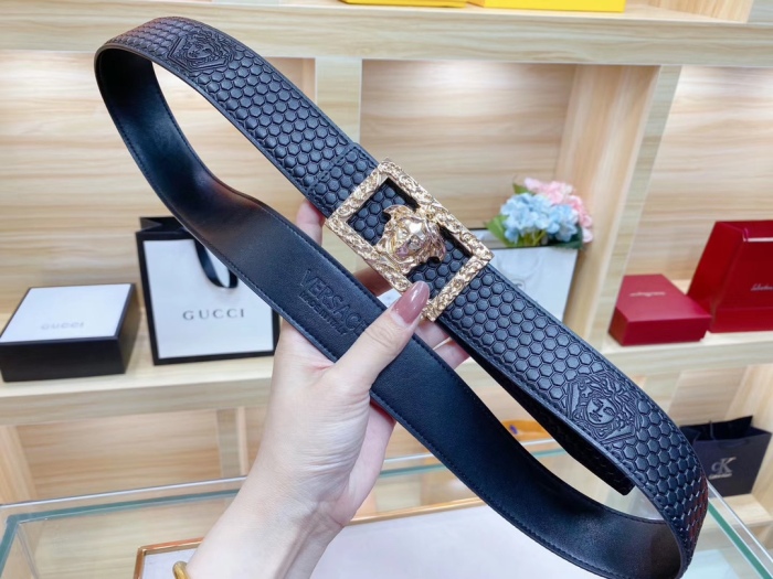 Free shipping maikesneakers V*ersace Belts Top Version