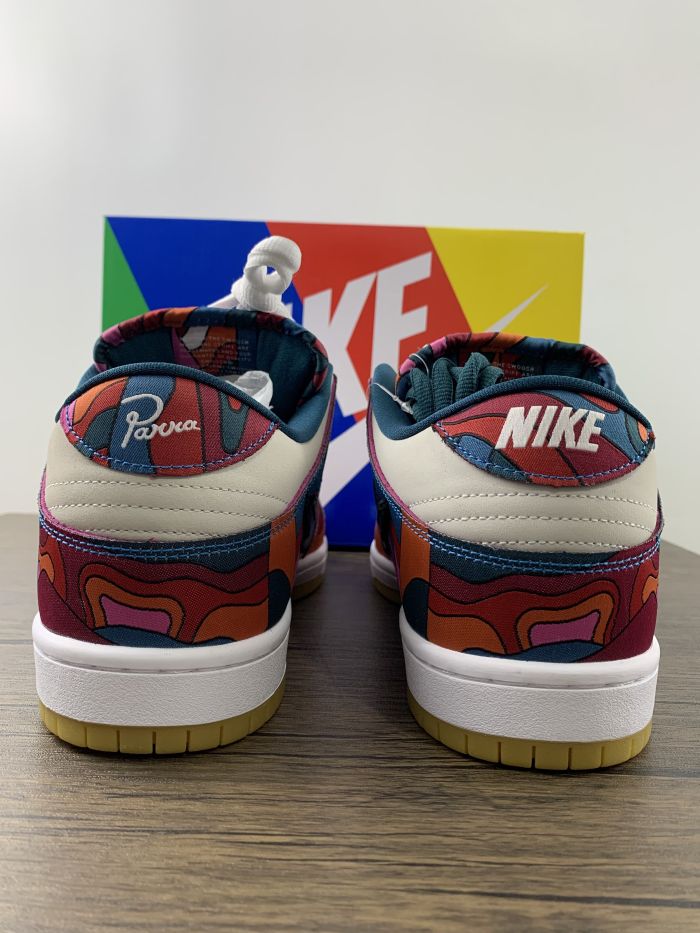 Free shipping from maikesneakers Parra x NiKe SB Dunk Low  Abstract Art