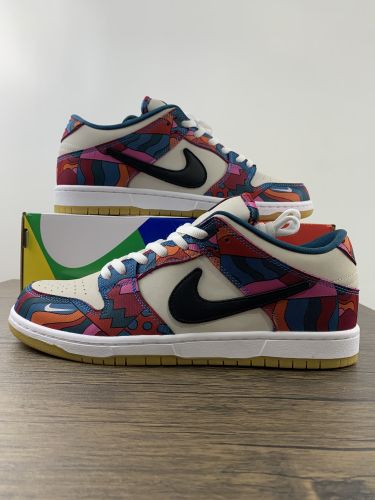 Free shipping from maikesneakers Parra x NiKe SB Dunk Low  Abstract Art