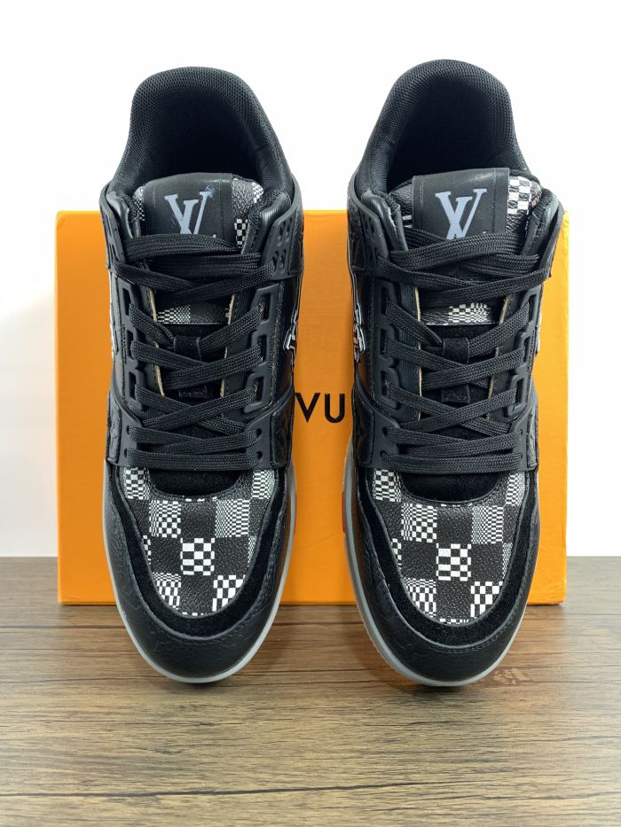 Free shipping maikesneakers Men L*ouis V*uitton   L*V Trainer  Top Sneakers