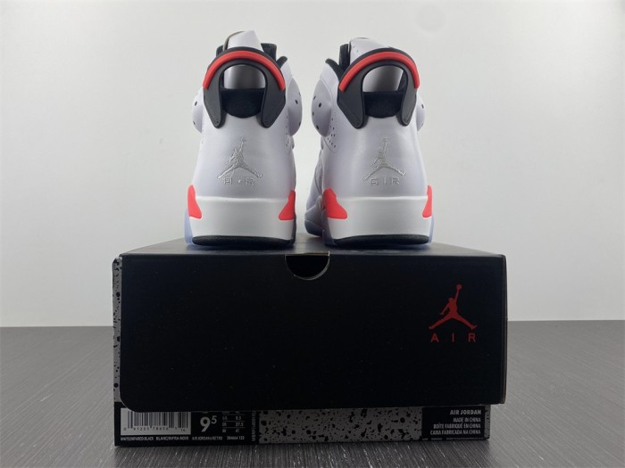 Free shipping maikesneakers Air Jordan 6 White Infrared 384664-123