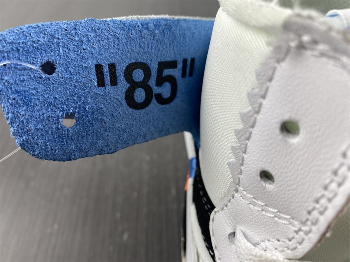 Free shipping maikesneakers OFF-WHITE x Air Jordan 1 AQ0818-168