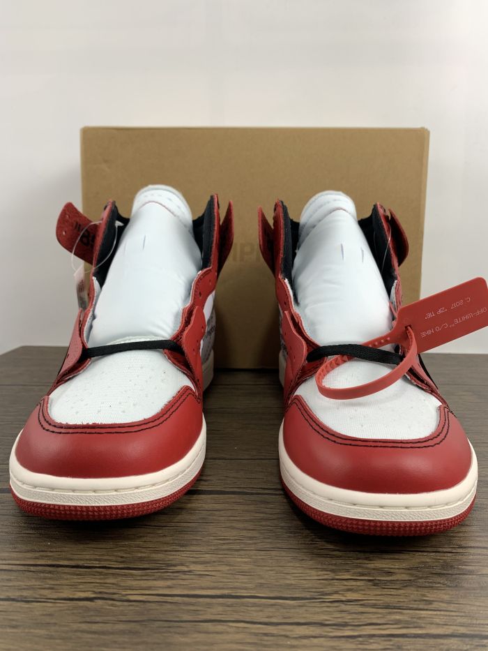 Free shipping maikesneakers OFF WHITE x Air Jordan 1   aj1 ow   High