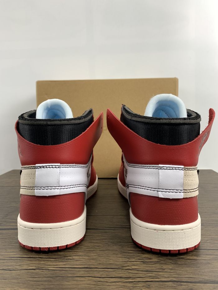 Free shipping maikesneakers OFF WHITE x Air Jordan 1   aj1 ow   High