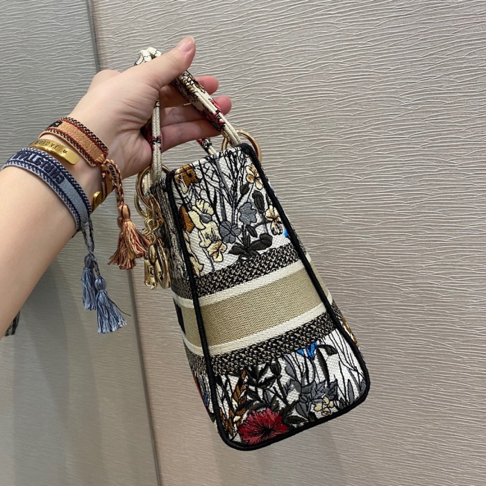 Free shipping maikesneakers D*ior Lady D-Lite handbag  Top Quality 24*11*20cm