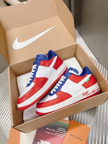 Free shipping from maikesneakers Men L*ouis V*uitton x OFF-WHITE x Nike Top Sneakers