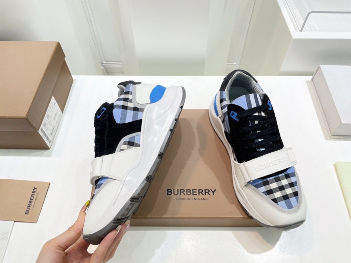 Free shipping maikesneakers Men  Women  B*urberry vintage Top Sneakers